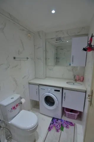 Mykonut'tan Karagözler'de Deniz Manzaralı Jakuzili Satılık Daire